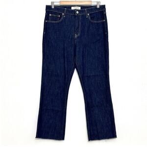 TRAVE Womens Jeans 32 Colette Kick Flare No Excuses Raw Hem Hi Rise Western Boho